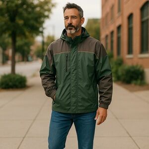 🛍️2002 EUC Viking Tempest II Green/Black Jacket